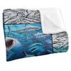 Royce McClure Silky Great White Shark Frame Supersoft Blanket