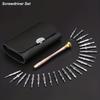 25 Pcs Magnetic Screwdriver Set Multi-Function Hand Tool Precision Phone Camera Repair Torx Hex Screw Driver Bits Kits Bag