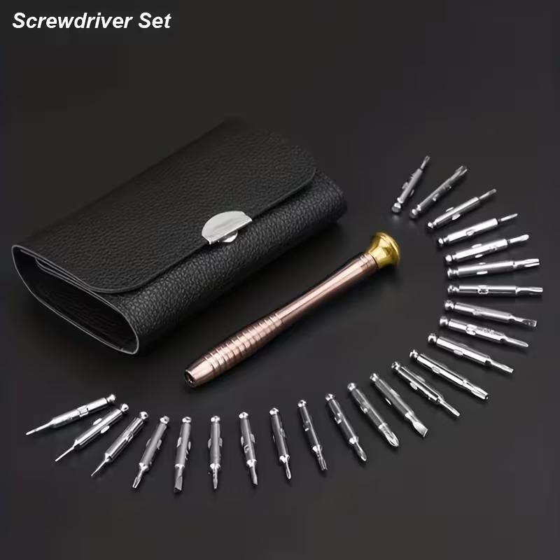 25 Pcs Magnetic Screwdriver Set Multi-Function Hand Tool Precision Phone Camera Repair Torx Hex Screw Driver Bits Kits Bag