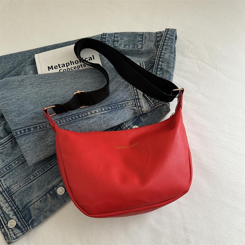 

Нишевая повседневная сумка из мягкой кожи, сумка-мессенджер для женщин 2025 года, новая универсальная сумка-полумесяц, сумка через плечо для женщин