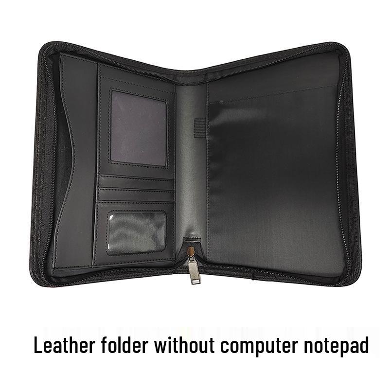 Moderner A5 Multifunktionaler PU Business Ordner mit Reißverschluss, Taschenrechner und Logo-bereitem Verkaufsleiter-Clip