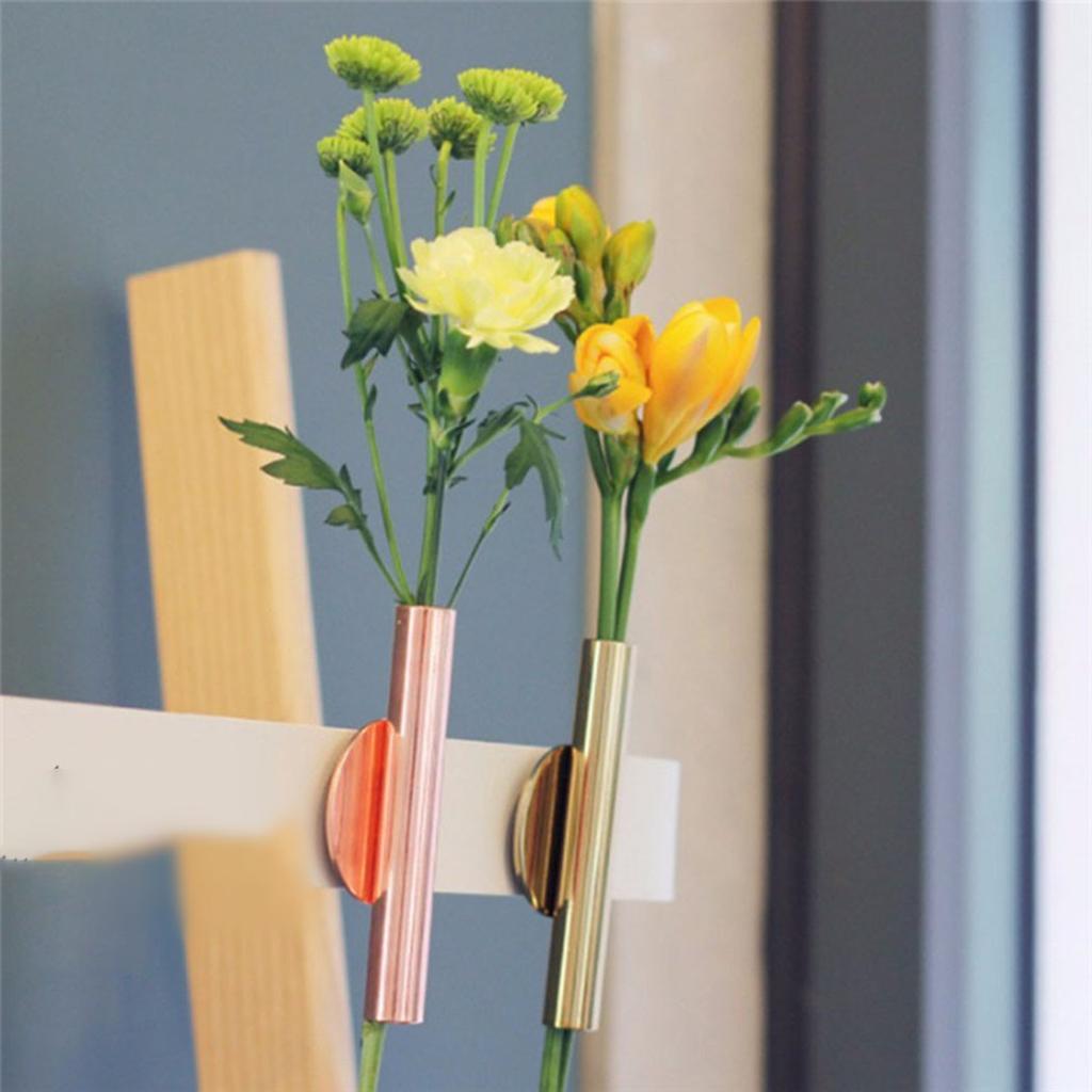 Wall Hanging Creative Plant Simple For Living Room Frame Vase Gold rose Gold Golden Home Decor Home Decoration