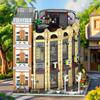 3231Pcs European Retro City Style Street View Store Creative Building Blocks Moc Round Corner Shop Model Toys Kids Gift