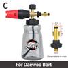 Pressure Washer Snow Foam Lance Foam Nozzle Car Wash Foam Maker for Karcher Elitech Daewoo Bort AR Bosche Mac Pressure Washer