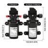 12V DC 6L/min Electric Water Pumps with Black Micro-high-pressure Diaphragm Self-priming Cooling Car Wash Water Pumps Sprayers