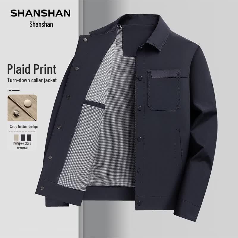 SHANSHAN Men's Business Casual Lapel Jacket