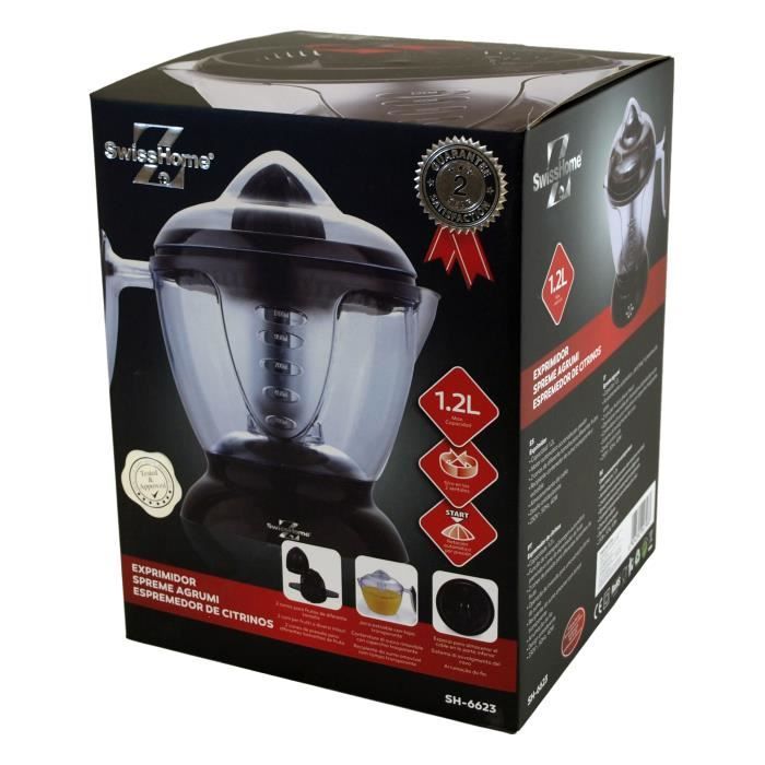 Zitruspresse - SWISSHOME - q2177 - Elektrisch - 1,2 L - Kunststoff - Weiß