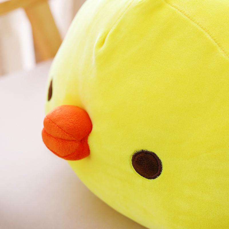 1pc 60cm Soft Kawaii Yellow Chicken Plush Pillow Stuffed Animal Cartoon Hand Warmer Lovely Gift Toy 