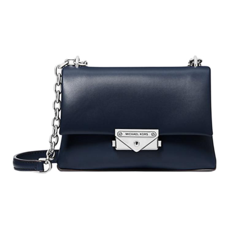 

Michael Kors Mk Cece Silver Hardware Push Lock Crossbody Bag Small Women crossbody bag Navy-Blue 35F3S0EC5O-NAVY Basic Set (Bag+Dust Bag)