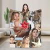 Madelyn Cline Montage Blanket  Soft Warm Funny Plush Throw Blanket For Outdoor Airplane Travel Flannel Bedspread Bed Cover