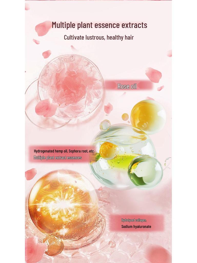 Silicone-Free Oil Control Anti-Dandruff Rose Fragrance Moisturizing Shampoo
