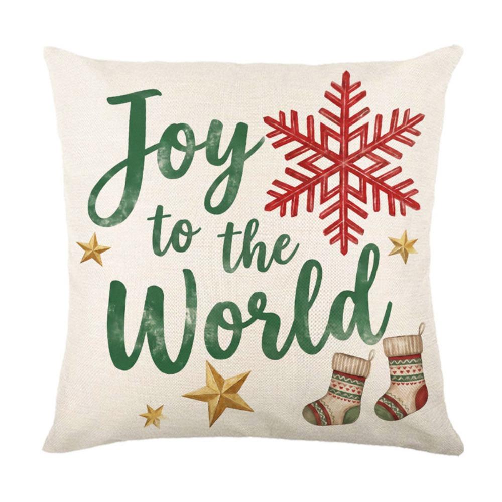 Soft Throw Cushion Case Reindeer Xmas Pillowslip Atmosphere Christmas Pillow Covers Sofa Couch