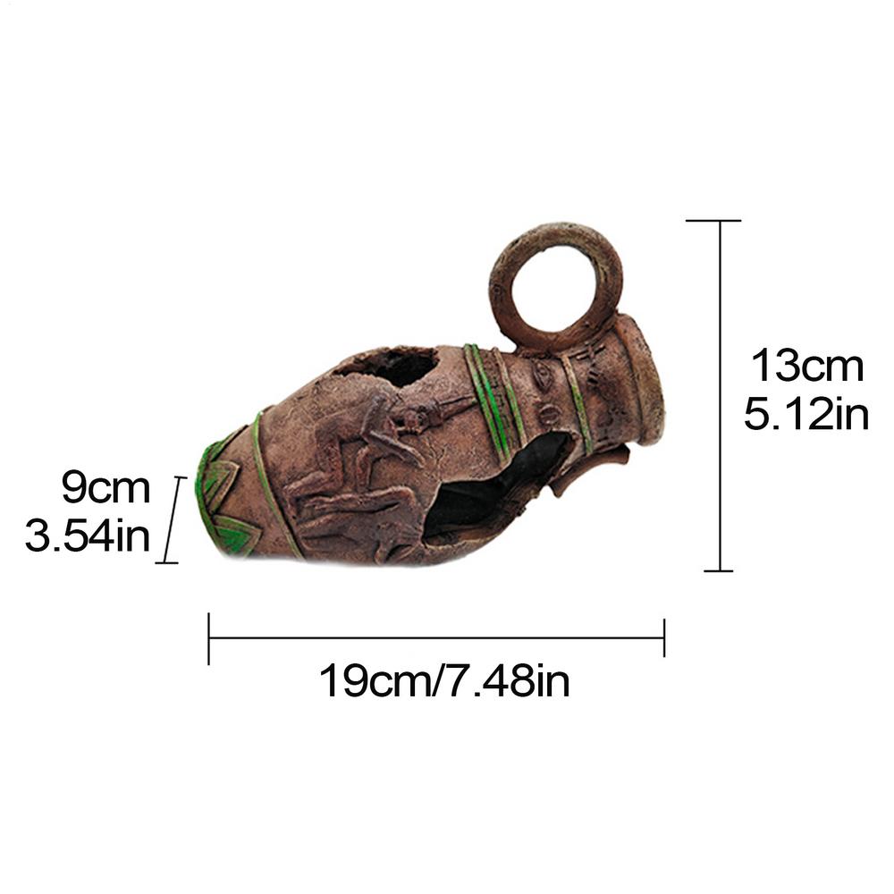 Fish Tank House Shrimp Cave Aquarium Hide Resin Fish Tank Cave Aquarium Cave Wine Barrel Shrimp Hide Fish Hide Landscape Fish