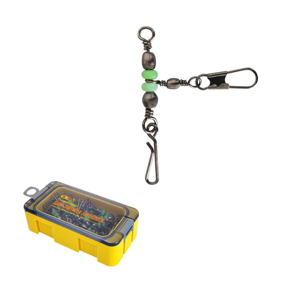 Interlock Snap Fishing Swivels Luminous Fishing Snap Tackle Fishing Pin Connector  Squid Jig
