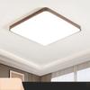 Minimalist Walnut Wood Grain LED Ceiling Lamp
