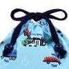 COLORFUL CANDY STYLE Drawstring Bag Medium Gussetless Lunch Bag Name Water Repellent No Iron Full Throttle Working Vehicle Set of 2 Boys Cool Kids