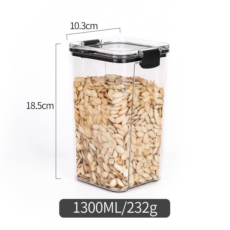 Transparent PET Plastic Grain Storage Jars - Large & Small Sizes Available