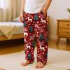 Fashionable Children's Christmas Print Pocket Casual Pants