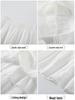 Women's White A-line Midi Skirt - 2025 Spring/Summer, Elastic High Waist, Slimming Long Fresh Style