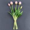 Simulation Flower Bridal Hand Flowers Bouquet Fake Flower Home Decoration Artificial  Tulips Flower