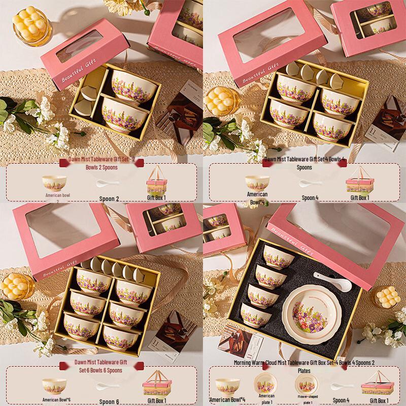 Abay Morning Mist Enamel Dining Set