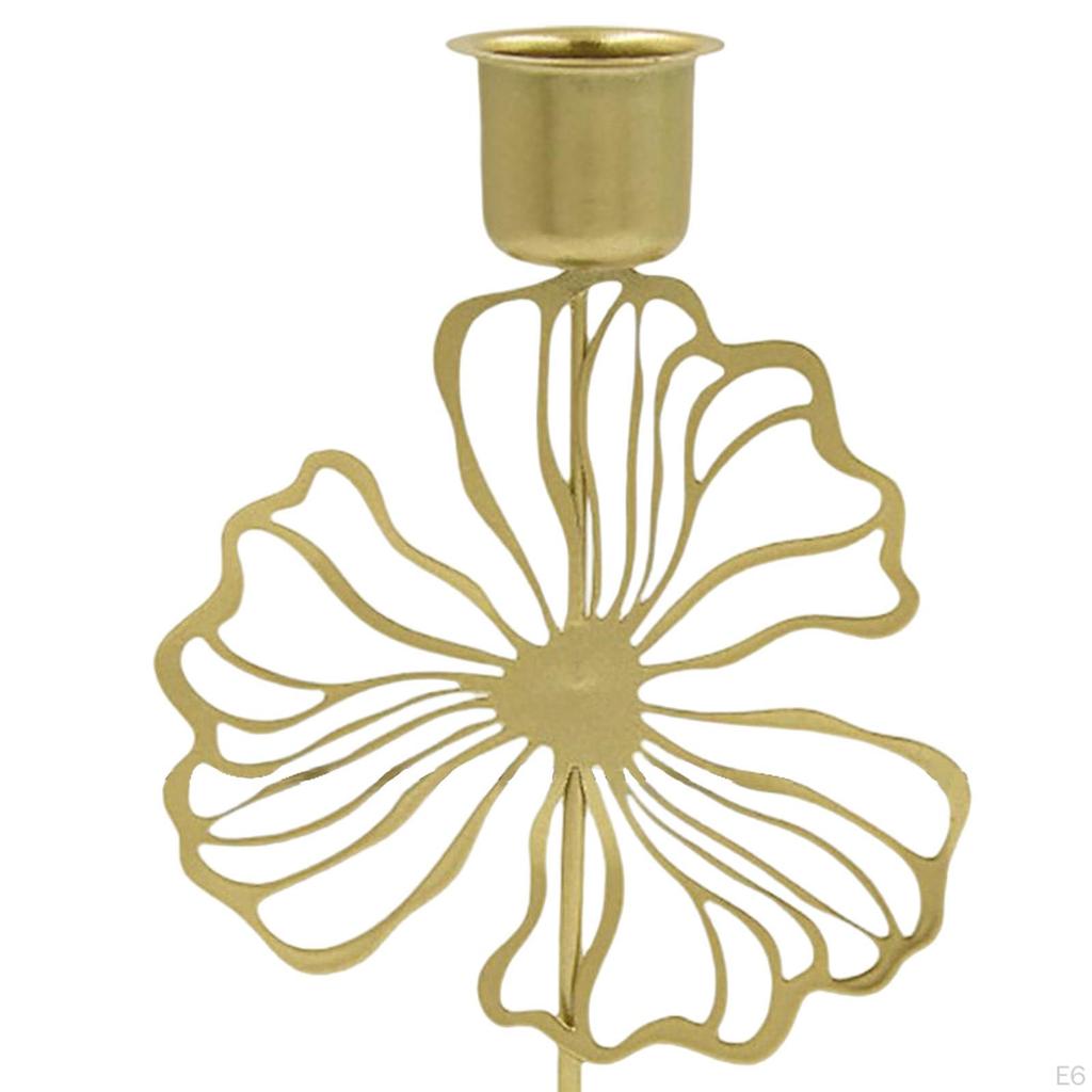 Candlestick Base Tealight Candelabras Mantel Taper Candles Holders for Prayer Home Room