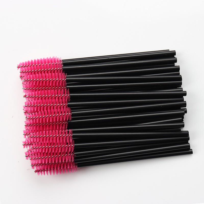 50-Pack Disposable Spiral Mascara Wands & Eyebrow Brushes