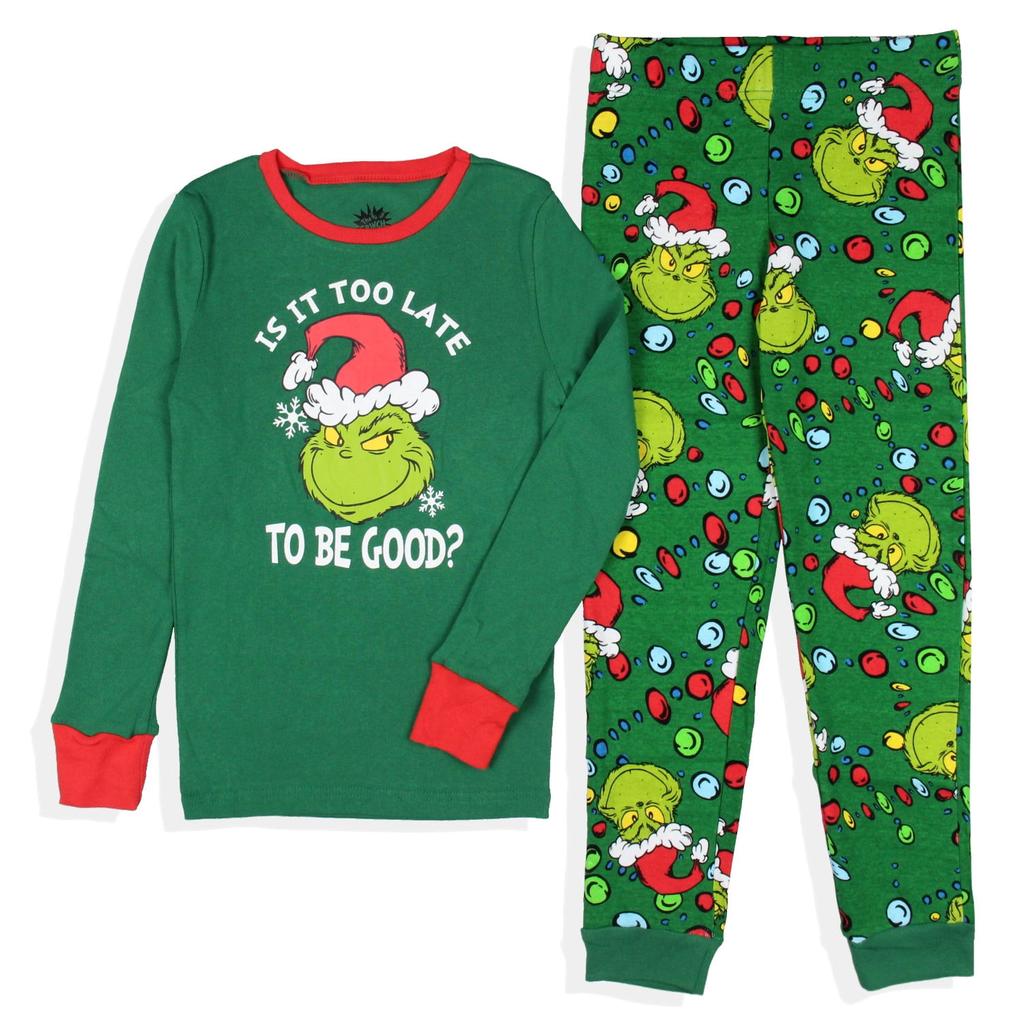 Christmas Print Cute Family Set Pajamas, Home Clothes, Family Set Long Sleeve Top Pants Set