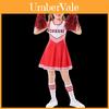 Lala Cheerleader Dress Set With Floral Socks Women's Football Baby Costume Dancewear