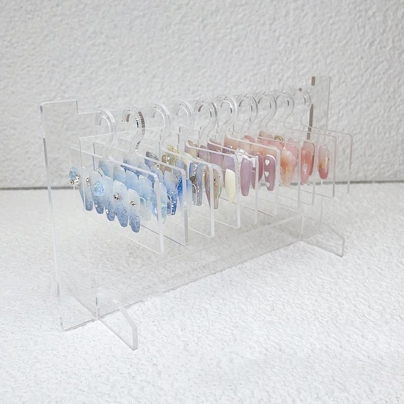 Nail Display Board Style Acrylic Color Card Works Modeling Template Desktop Sample Storage Hanger Tools Nail Art Tool