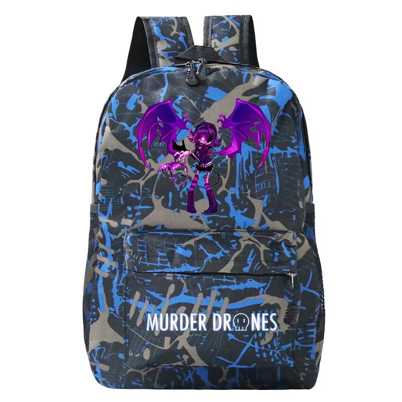 Murder Drones Personality Printing Trend Student School Bag Multifunctional Outdoor Travel Backpack