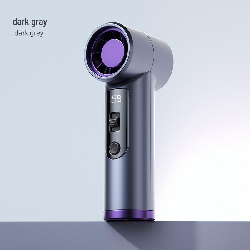 

High-Speed Handheld Neck-Hanging Portable Fan with Digital Display and USB Charging 48x37x120 mm