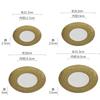 European Style Ceramic Western Steak Plate Golden Silver Pasta Plate Round Home Use Ceramic Fruit Salad Dessert Breakfast Dishes