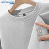 JEANSWEST Men's Casual Loose Fit Round Neck Sweatshirt