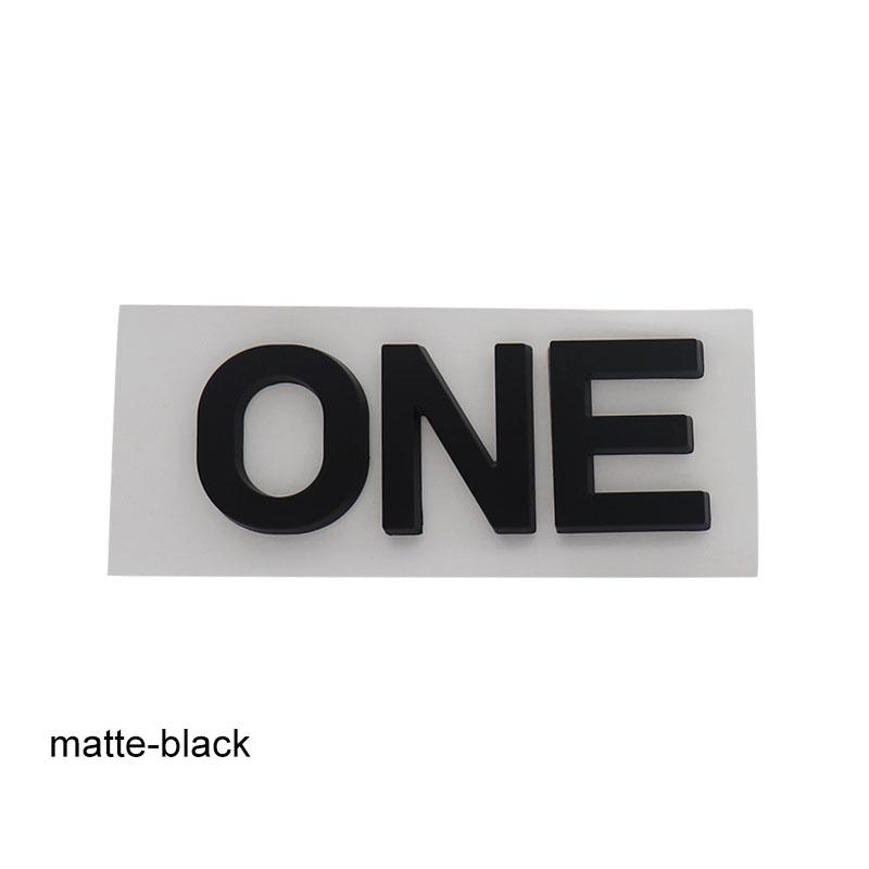 3D Premium ONE ABS Letters for Car badge Cover Upgraded Exterior Decoration Stickers Auto Accessories Decal Emblem Badge Sticker