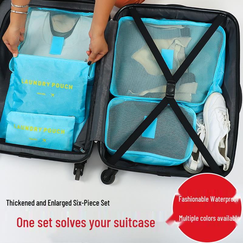 Korean Travel Storage Bag Set - 6 Pieces with Custom Logo