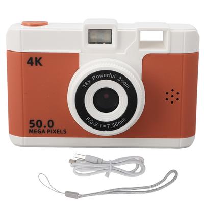 50MP 1080P Digital Camera Front Rear Dual Cameras Compact Small Camera with 8X Digital Zoom 2.4
