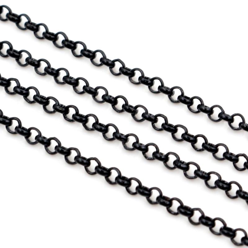 5 Meters/lot 2.0mm 2.5mm 5 Colors Plated O-ring Unwelded Iron Cable Chains Necklace DIY Jewelry Making Findings Accessories