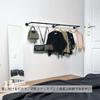 UNHO Iron Hanger Pipe Clothes 180cm Large Display DIY Clothes Clothes 30kg Weight Black Wall-Mounted Rack, Wide, Capacity, Stylish, Storage, Rack,