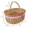 Picnic Basket with Comfortable Handle, Removable Liner And Functional Lid for Picnics, Photography,