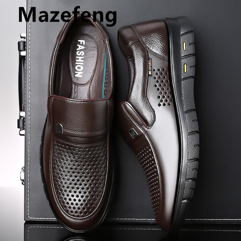 Fashion Leather Men Shoes Luxury Trendy 2024 Casual Slip On Formal Loafers Men Moccasins Italian Black Male Driving Shoes Sneakers 38-45