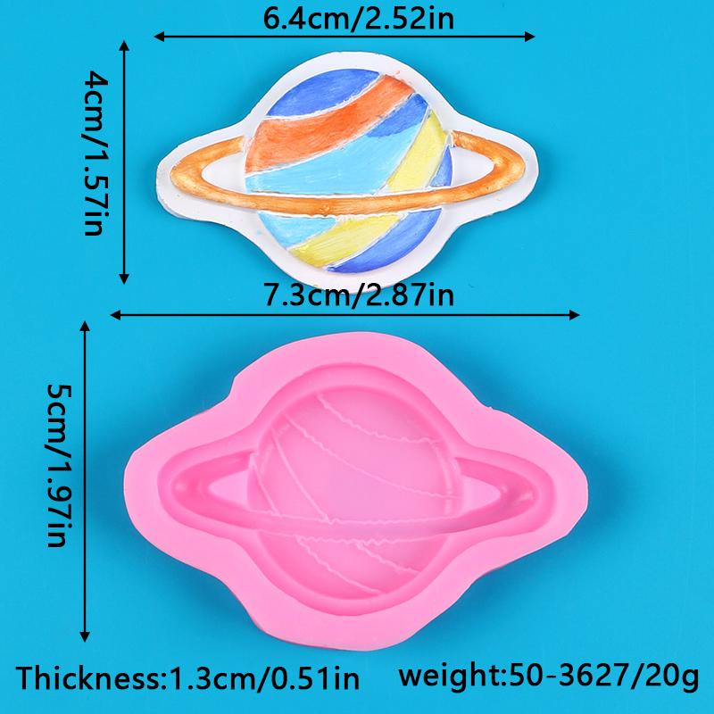 Astronaut Spaceship Silicone Mold Cake Decoration Cupcake Topper Fondant Chocolate Candy Gum Paste Polymer Clay Mold