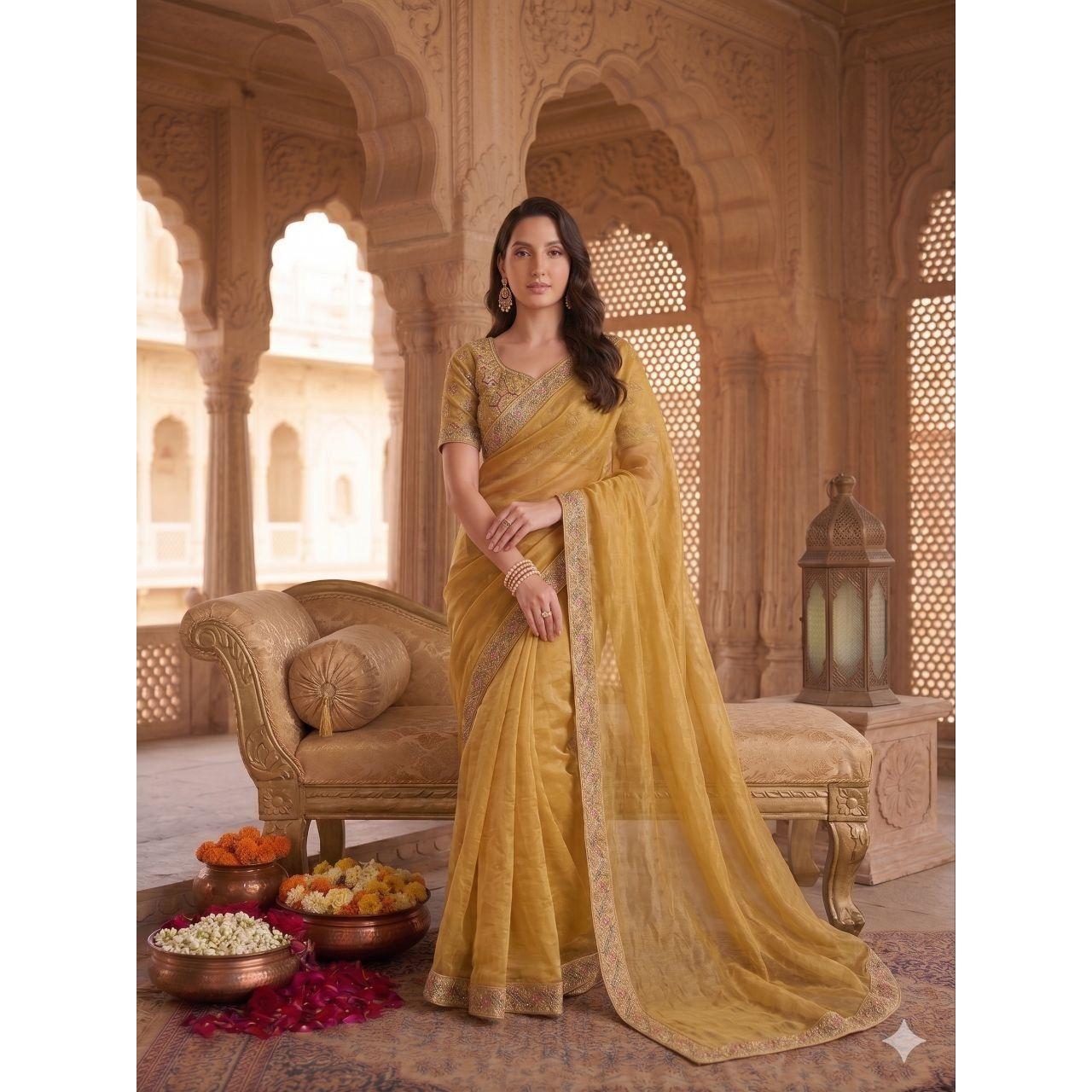 Presenting the most beautiful latest fully handmade saree collection