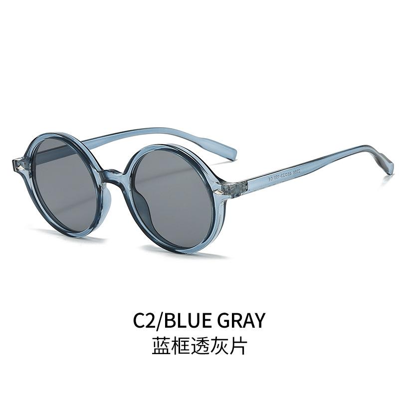 Cool square glasses, new retro oval sunglasses in Europe and America, YK pure desire champagne sunglasses, women's tide