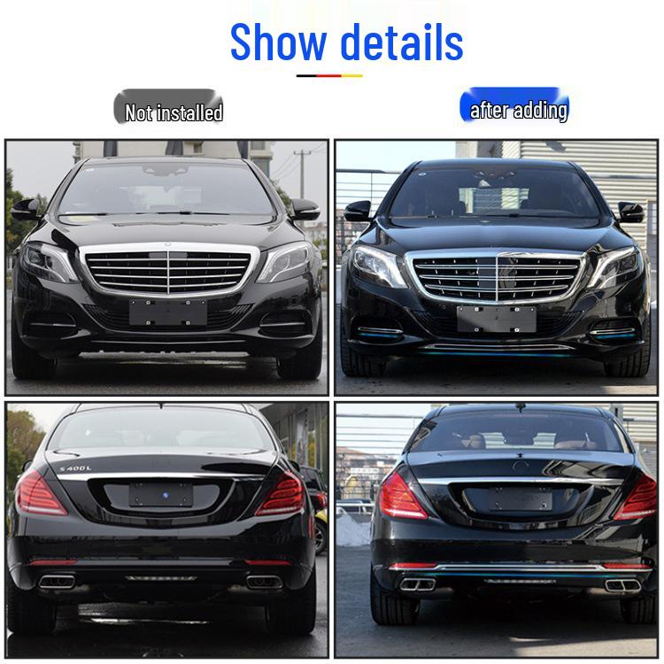 Mercedes-Benz Maybach S-Class Rear Bumper Chrome & Decorative Strips for S400, S500, S600.
