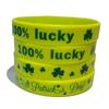 1PC enfeites para festa do dia irlandês St. Pulseira de silicone do dia de São Patrício Pulseira irlandesa Pulseira