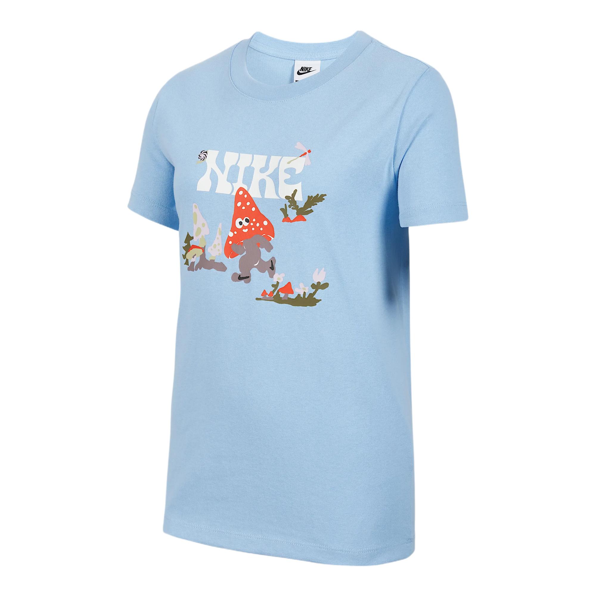 

Nike Спортивная футболка Простая мода Универсальная Классическая С коротким рукавом Унисекс Топы Небесно-голубой IF0601469 S