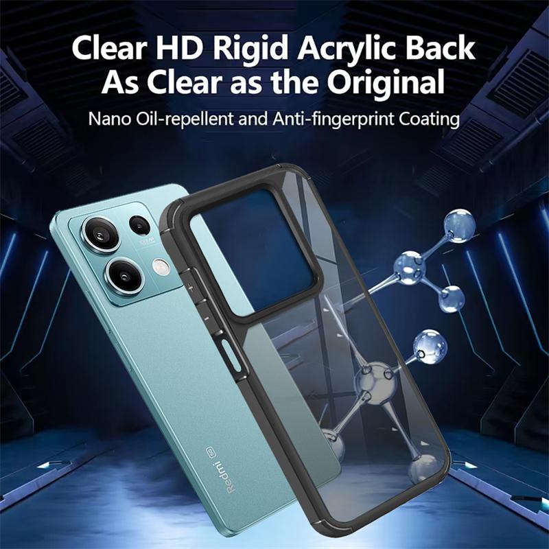 Phone Case For Xiaomi Mi Note 13 5G POCO M6 X6 X5 X3 Case Shockproof Bumper Hard Cover For Redmi Note 13 12 11 10 Pro 13C 12C 9C