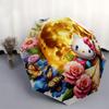 1pc Golden Moonlit Hello Kitty Automatic Opening/Closing Umbrella with Foldable Design, 8-Bone Iron Frame Outdoor Umbrella for Festive Gifts, Travel,
