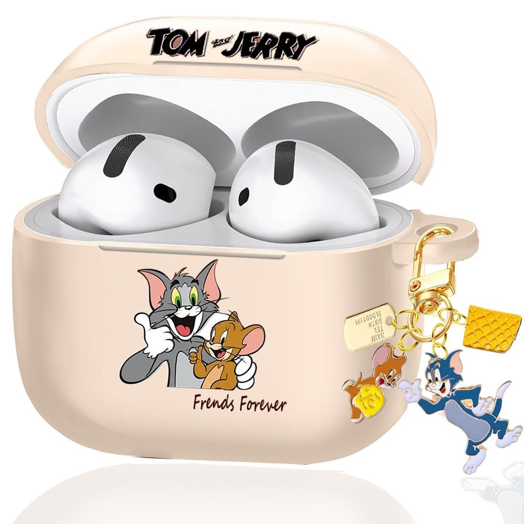 Ausrann Airpods 3rd Generation Case AirPods3 Case Airpods 3rd Generation Cover Character Magsafe Wireless Charging Compatible Tom and Jerry Cute